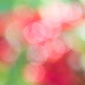 Abstract red and green circular bokeh background