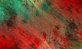 Abstract red green color mixture effects with textured background.