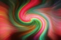 Abstract red green spiral waves