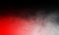 Abstract red and grey Smoke mist fog on Black Background.