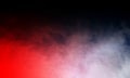 Abstract red and grey Smoke mist fog on Black Background. Royalty Free Stock Photo