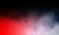 Abstract red and grey Smoke mist fog on Black Background. Royalty Free Stock Photo