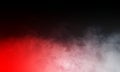 Abstract red and grey Smoke mist fog on Black Background. Royalty Free Stock Photo