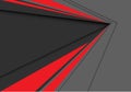 Abstract red grey speed arrow direction design modern futuristic background vector