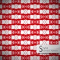 abstract red grid lattice vintage geometric seamless pattern vector illustration Royalty Free Stock Photo