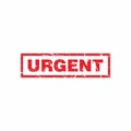 Abstract Red Grungy Urgent Rubber Stamps Sign Illustration Vector