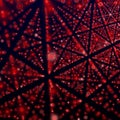Abstract red halo background matrix Royalty Free Stock Photo