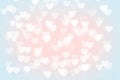 Abstract red heart glitter light bokeh holiday party background Royalty Free Stock Photo