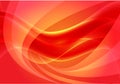 Abstract red hot light wave technology background vector . Royalty Free Stock Photo