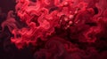 Abstract red ink swirling in water Royalty Free Stock Photo