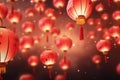 Abstract red lantern chinese newyear therme background Royalty Free Stock Photo