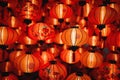 Abstract red lantern chinese newyear therme background Royalty Free Stock Photo