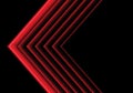 Abstract red light arrow direction on black design modern futuristic background vector Royalty Free Stock Photo