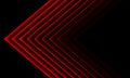 Abstract red light arrow direction on black design modern futuristic background vector Royalty Free Stock Photo