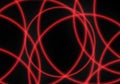 Abstract red light laser curve on black technology background vector Royalty Free Stock Photo