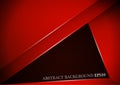 Abstract red line angle modern overlap layer on net background