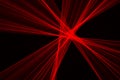 Abstract red lines drawn by light on a black background Royalty Free Stock Photo