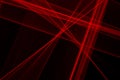 Abstract red lines drawn by light on a black background Royalty Free Stock Photo