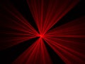 Abstract red lines drawn by light on a black background Royalty Free Stock Photo