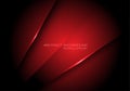 Abstract red metallic overlap design modern futuristic technology background vector Royalty Free Stock Photo