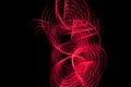 Abstract red neon lines Royalty Free Stock Photo