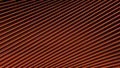 Abstract red optical illusion with moving parallel lines. Motion. Narrow lines flowing chaotically.