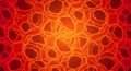 Abstract Red and Orange Cellular Pattern Background Royalty Free Stock Photo