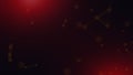 Abstract Red And Orange Digital Network Background With Glowing Plexus Dots And Lines Royalty Free Stock Photo