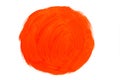 Abstract red orange oil painting circle brush strokes