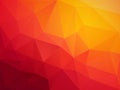 Abstract red orange polygonal vector background