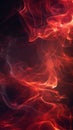 Abstract red and orange smoke on dark background, artistic fire concept Royalty Free Stock Photo