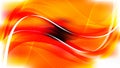 Abstract Red Orange and White Flow Curves Background Vector Image