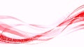 Abstract Red and Pink Waves with Subtle Texture Royalty Free Stock Photo