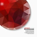 Abstract red polygonal background Royalty Free Stock Photo