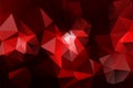Abstract Red Polygonal Space Background with Connecting Dots and Lines.  Connection structure and science background. Futuristic Royalty Free Stock Photo