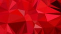 Abstract Red Polygonal Triangular Background Vector Illustration