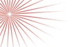 Abstract Red Radial Lines on White Background with Bright Center Royalty Free Stock Photo