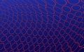 Abstract red rings on a blue gradient background. Pattern of repeating circles
