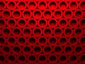 Abstract Red Round Pattern Wall Architecture Background