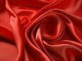 Abstract red silk background. Used for making luxury handbags and decoration. Generative AI.