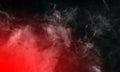 Abstract red Smoke In Dark background. Royalty Free Stock Photo