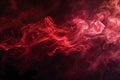 Abstract Red smoke on a dark background. Texture Royalty Free Stock Photo