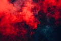 Abstract Red smoke on a dark background. Texture Royalty Free Stock Photo