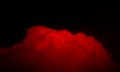 Abstract red smoke mist fog on a black background. Royalty Free Stock Photo