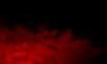 Abstract red smoke mist fog on a black background. Texture, isolated. Royalty Free Stock Photo