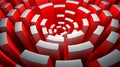 Abstract red spiral background. 3d rendering, 3d illustration. Texture. Royalty Free Stock Photo