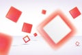Abstract red squares Royalty Free Stock Photo