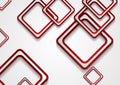 Abstract red squares tech corporate background Royalty Free Stock Photo