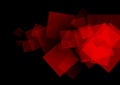 Abstract red squares tech vector background Royalty Free Stock Photo