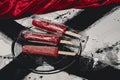 Abstract Red Strawberry Icepops Royalty Free Stock Photo